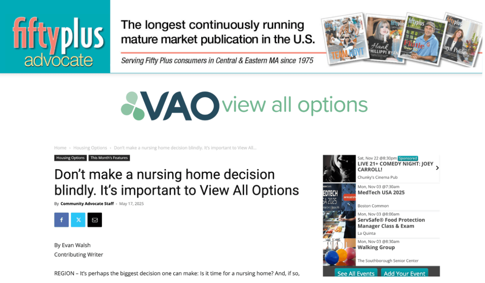 Picture of Don’t make a nursing home decision blindly. It’s important to View All Options