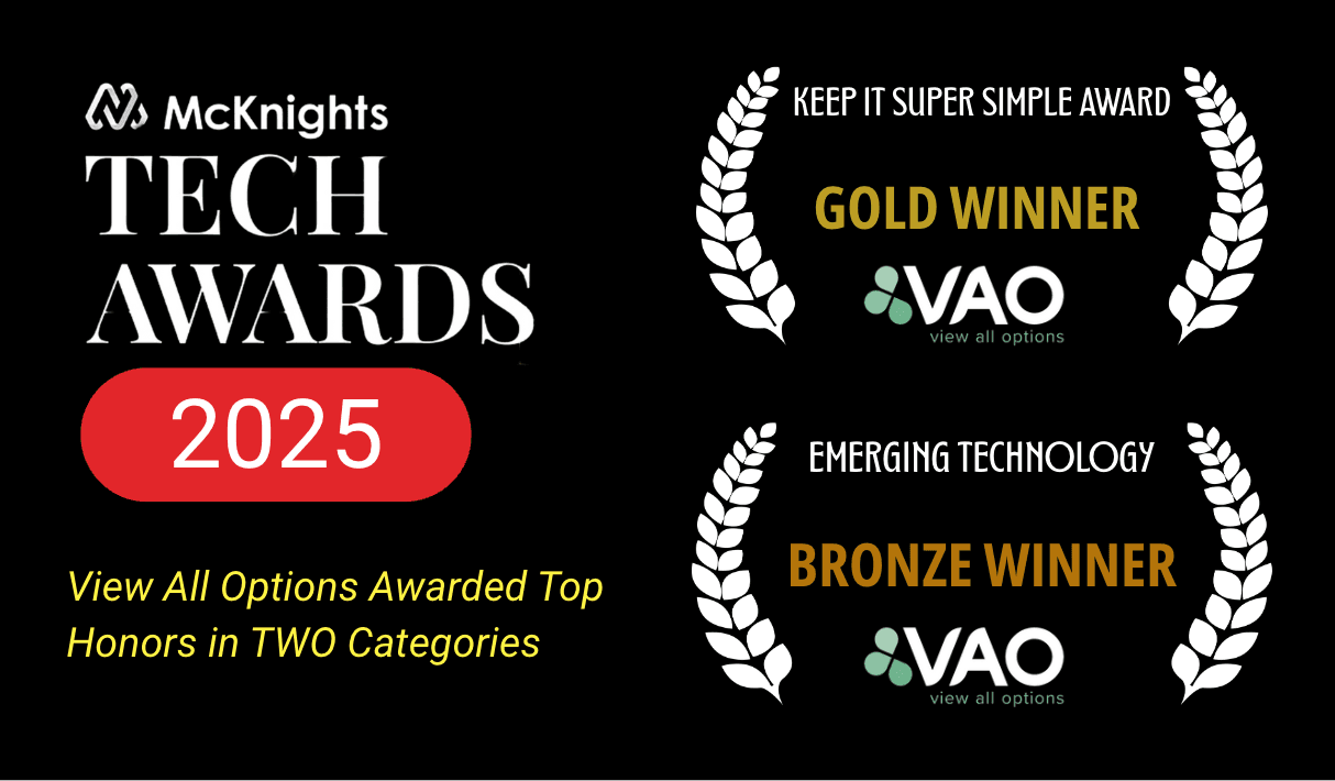 Picture of View All Options Wins Two Prestigious Awards for AI Powered Medicaid Eligibility Screener at McKnight's Tech Awards Summit